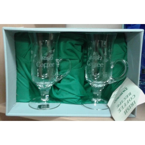 418 - Two Pieces of Duisk Hand Cut Glass (in boxes)