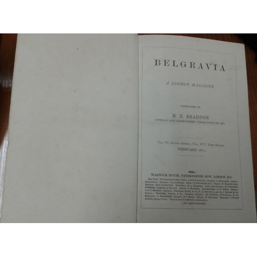 482 - Ten Volumes of Belgravia/Gentleman's Magazine (1870 - 1874)