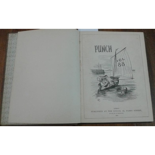 484 - 'Punch or the Charivari' - Punch Volume 88 (1885) in very good condition