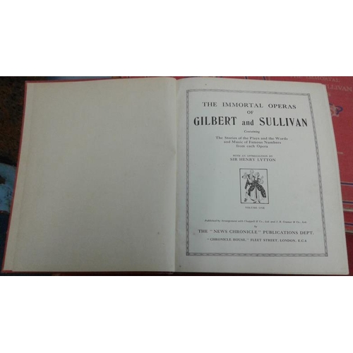 496 - Four Books of Opera Interest - 'The Immortal Operas of Gilbert & Sullivan'