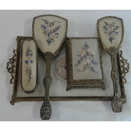 516 - Edwardian Dressing Table Set (5 Pieces)