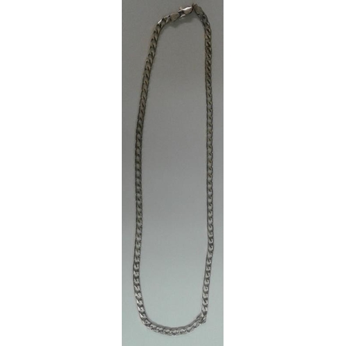 581 - Silver Necklace c. 18ins