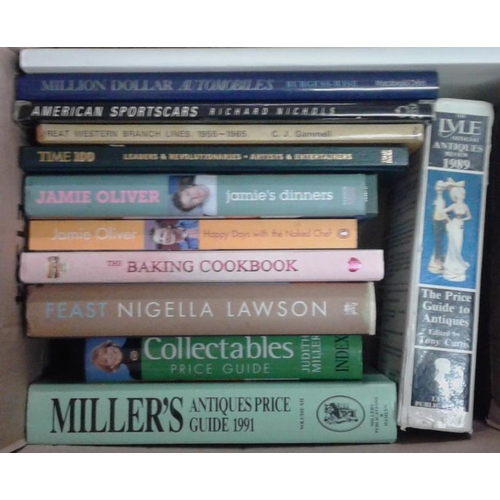 619 - Box of Books (Cooking Interest & Antique Guides)