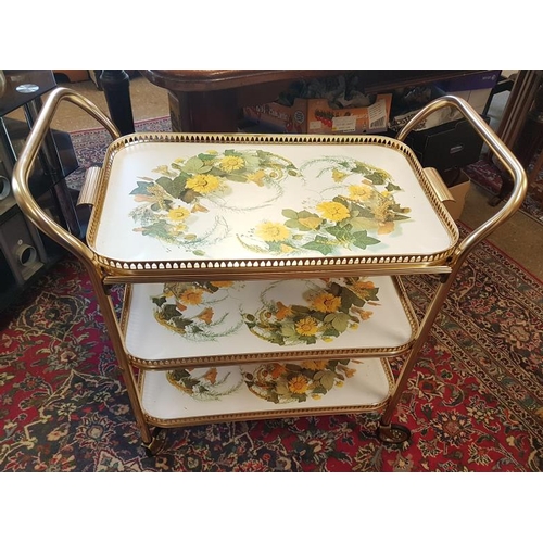 662 - Three Tier Tea Trolley, c.28in wide