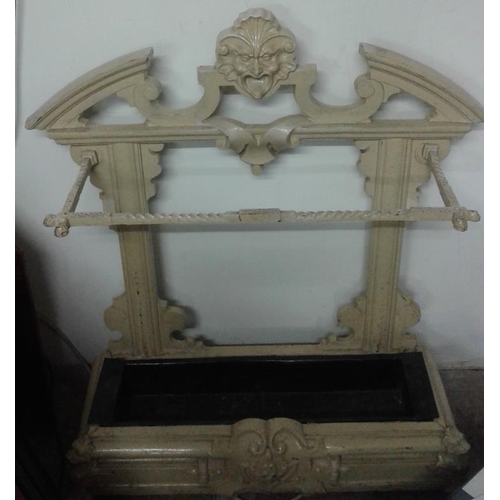 305a - Victorian Style Cast Metal Stick Stand, c.30 x 34in