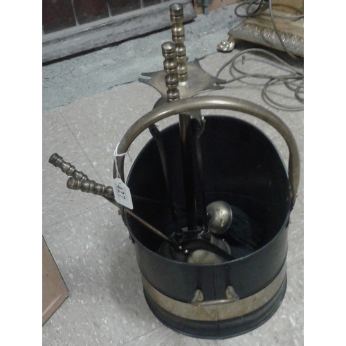 427 - Small Coal Bucket and Companion Set