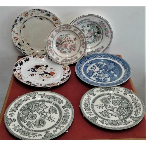 708A - Collection of Four Cabinet/Wall Plates and Three Others