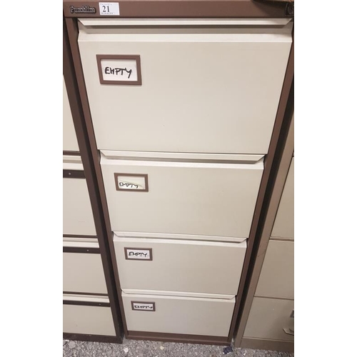 21 - Four Drawer Filing Cabinet