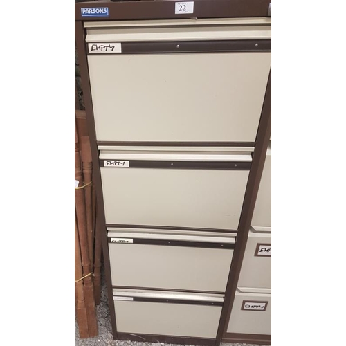 22 - Four Drawer Filing Cabinet