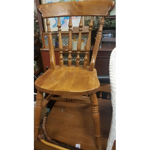 83 - Set of Four Modern Pine Kitchen Chairs