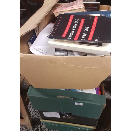 89 - Four Boxes of General Interest Books