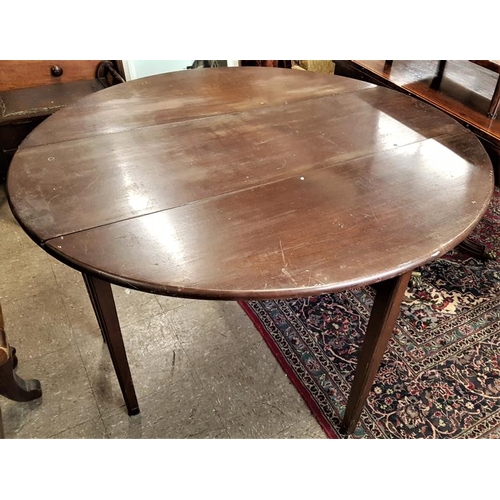 570 - Georgian Mahogany Drop Leaf Dining Table - 4ft long