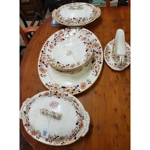 580 - Part Victorian Dinner Service