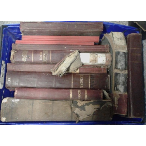 98 - Box of Old Shop Ledgers