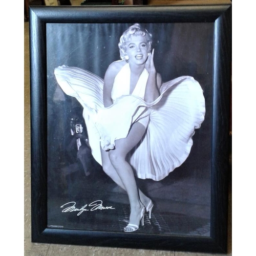 305 - Two Framed Prints - 'Marilyn Monroe' and 'The Lighthouse'