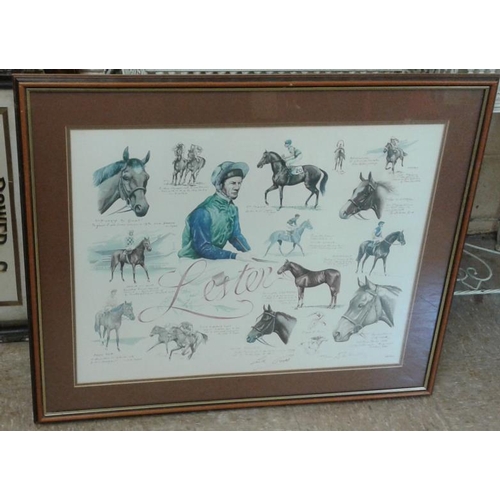 314 - Two Framed Horse Racing Interest Prints