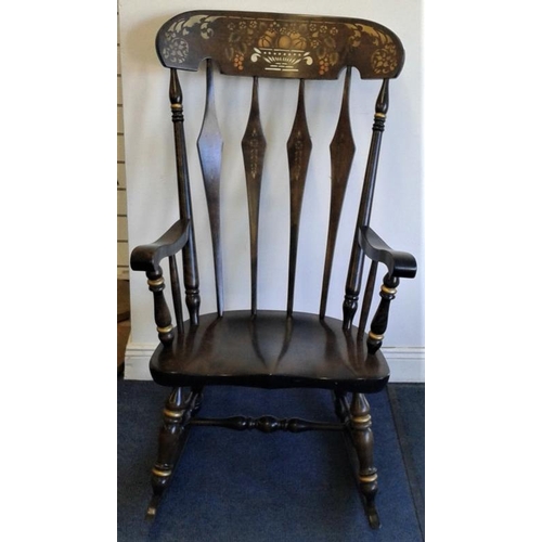 513 - Rocking Chair with decorative detail