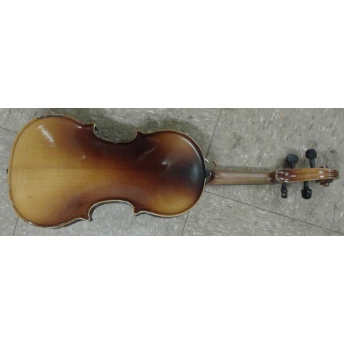 518 - Antique Violin in Case with Bow