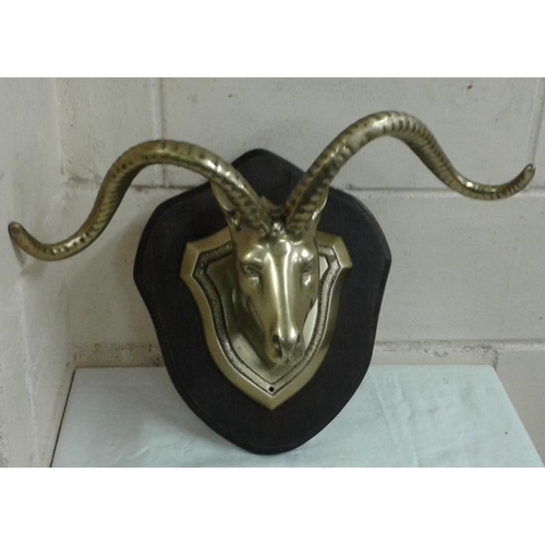 526 - Brass Mounted Rams Head