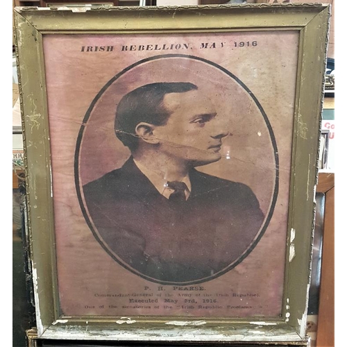 26 - Padraig Pearse Executed May 3rd 1916 Memorial, c.18.5 x 22.5in