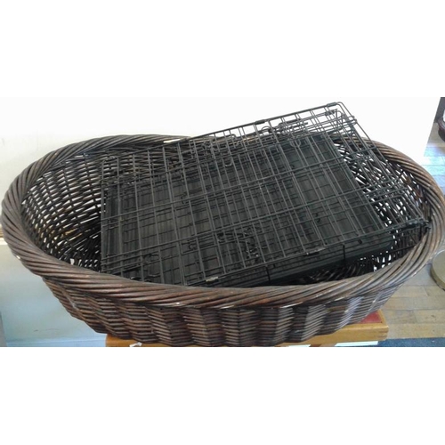 69 - Dog Basket and Crate