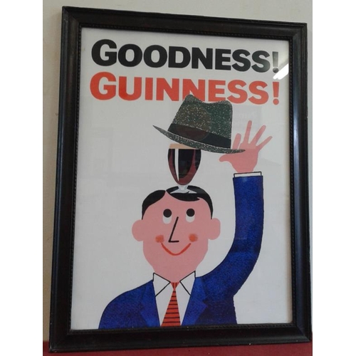 84 - 'Goodness Guinness' Pub Advertisement - c. 17 x 22ins