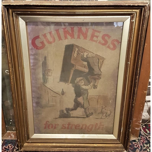 87 - 'Guinness for Strength' Advertisement - Lifting man playing piano, c.20 x 26in