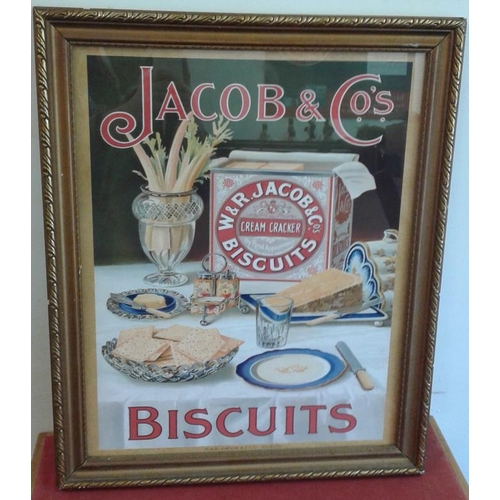 89 - 'Jacob & Co.'s Biscuits Dublin' Pub Advertisement - c. 18 x 22ins