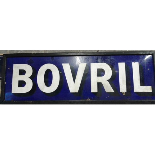 96 - 'Bovril' Enamel Advertising Sign - 25 x 75ins