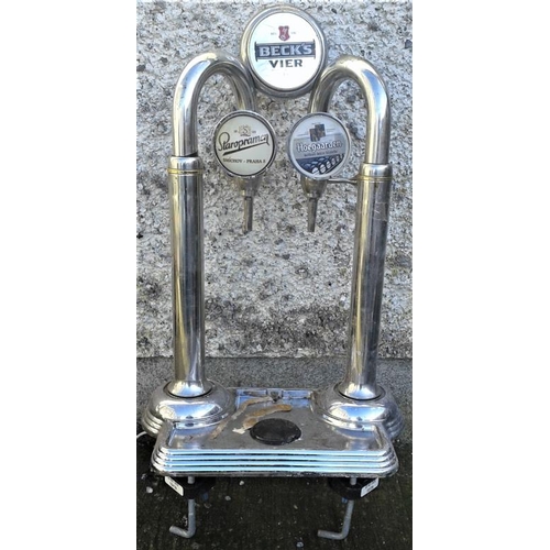 118 - Double 'Becks Vier' Counter Taps (Staropramen & Hoegaarden)