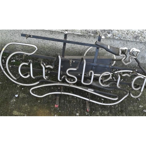 120 - 'Carlsberg' Light Up Sign - 24 x 12ins