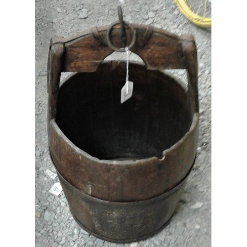 14 - Wood and Metal Bound Bucket