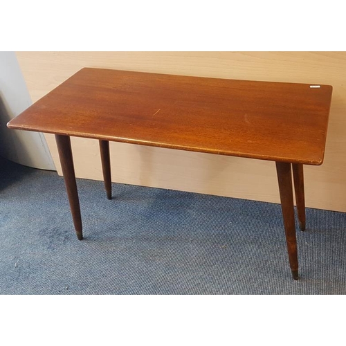 644 - Mahogany Coffee Table with Brass Leg Ferrules - 30 x 15ins (18ins high)