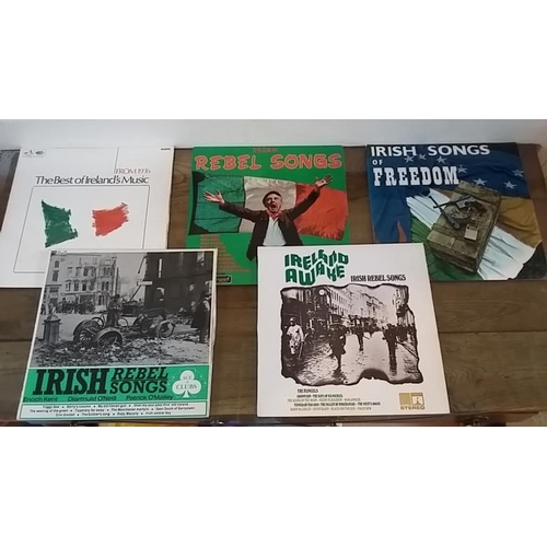 652 - Five 1960's Irish Rebel LP's to include Ireland Awake, Irish Songs of Freedom, etc.