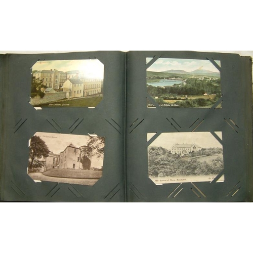 14 - Postcard Album - Mount St,. Joseph's, Roscrea, Clare, Tipperary and World (c. 150)
