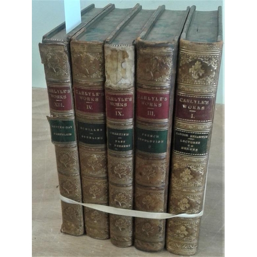 71 - Thomas Carlyle - 'French Revolution', 'Lectures on Heroes', 'Chartism Past & Present', 'Schiller & S... 