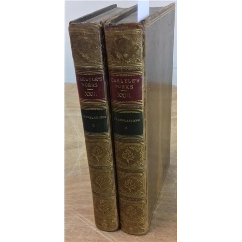 77 - Thomas Carlyle - 'Translations from the German' - 2 Volumes