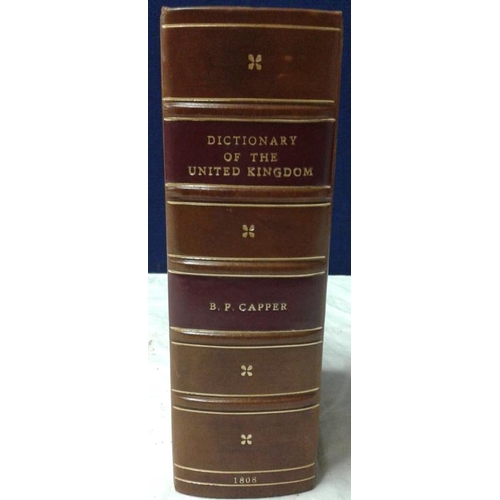 102 - B. P. Capper - 'Dictionary of the United Kingdom' (1808). Numerous folding maps: Ireland, Scotland, ... 