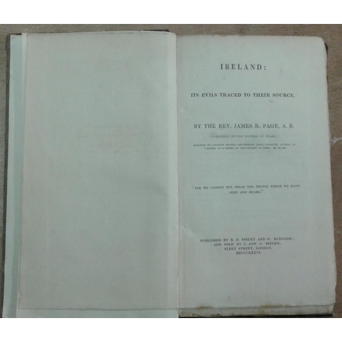 119 - 'Ireland: Its Evils Traced to their Source' by Rev. James R. Page (1836).   conditions in Newport, B... 