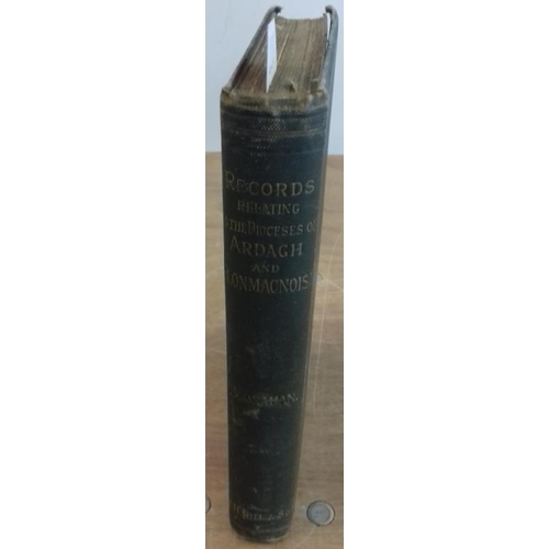 507 - 'Records relating to Diocese of Ardagh and Clonmacnoise' by Canon Monahan (1886). Original edition.