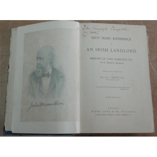 514 - 'Sixty Years Experience as an Irish Landlord - Memoirs of John Hamilton, Donegal'. Circa 1880.