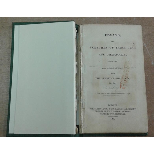 517 - 'Essays and Sketches of Irish Life and Character with The Hermit of the Lakes’.  Curry (1827)