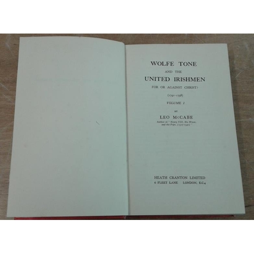 520 - Leo McCabe - 'Wolfetone and United Irishmen' and two similar books