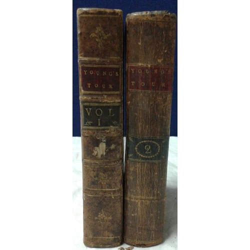 534 - Arthur Young - 'A Tour in Ireland - Dublin' (1780). 1st Edition. Two volumes. Calf.