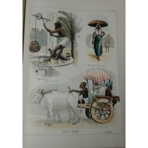 545 - E. Lloyd - 'Lloyd's Sketches of Indian Life' (1890) 1st Edition. Folio. Colour plates.