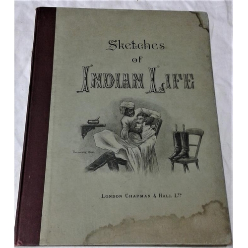 545 - E. Lloyd - 'Lloyd's Sketches of Indian Life' (1890) 1st Edition. Folio. Colour plates.