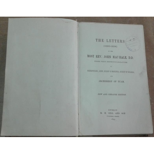 547 - Maynooth College 1795-1895. Centenary Volume. Healy. & Letters of John McHale. 1890. 2 books.