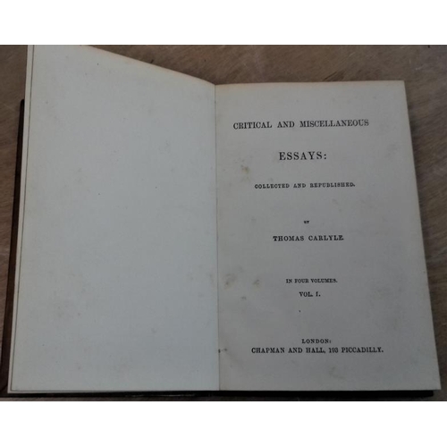 548 - Thomas Carlyle - 'Miscellanies' - 4 Volumes