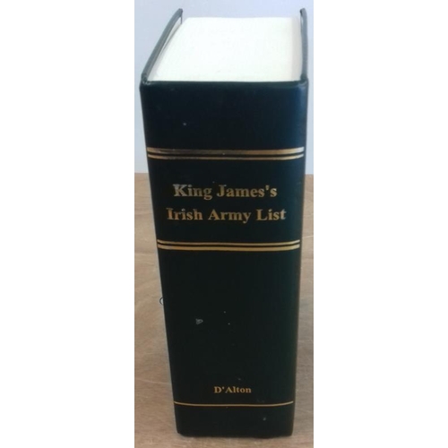 551 - 'King James's Irish Army List 1689'. Illustrations, Historical and Genealogical. John D'Alton.  1997... 