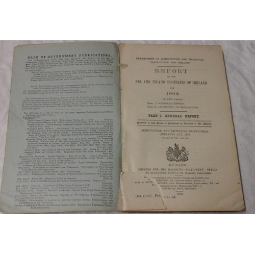 552 - 'Reports of the Sea and Inland Fisheries of Ireland' for the Years 1896, 1901and 1902